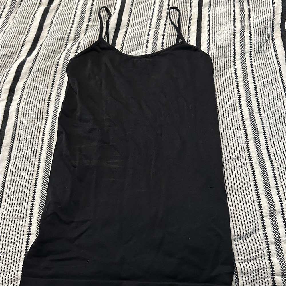 Black Spaghetti Strap Tank Top